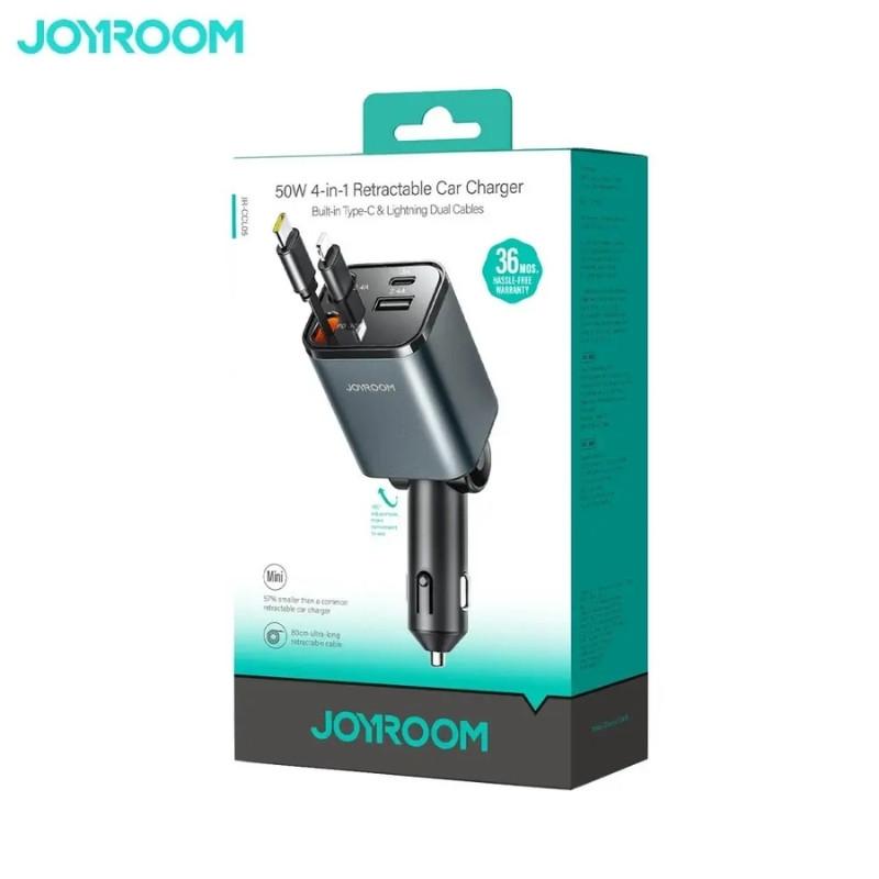 Carregador de Carro Joyroom 65 W com cabo retrátil Caixa
